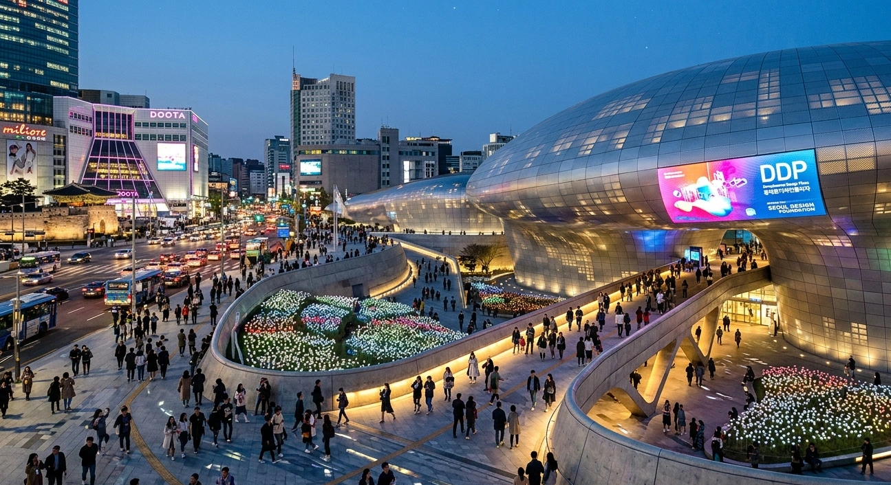 Melengkung Tanpa Sudut, Bergaya Tanpa Batas: Dongdaemun Design Plaza dan Panggung Fashion Masa Depan